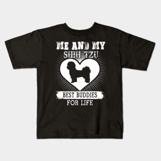 Me And My Shih Tzu Best Buddies For Life Kids T-Shirt